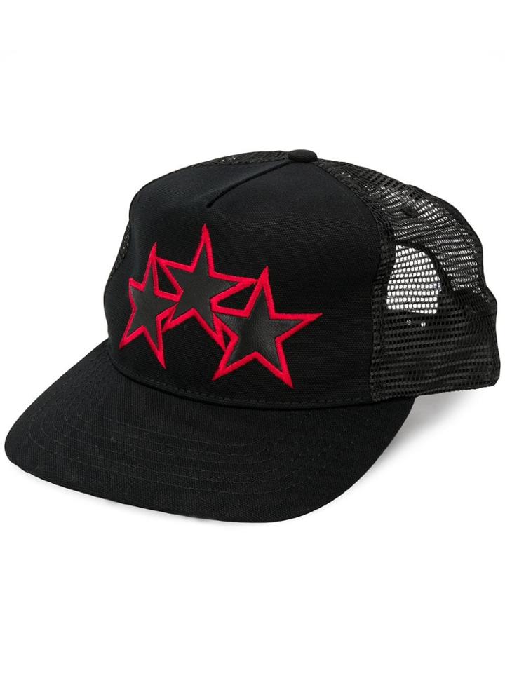 Amiri Star Embroidered Trucker Hat - Black