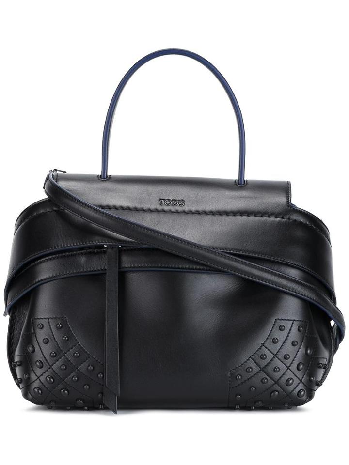 Tod's - 'wave' Tote - Women - Leather - One Size, Women's, Black, Leather