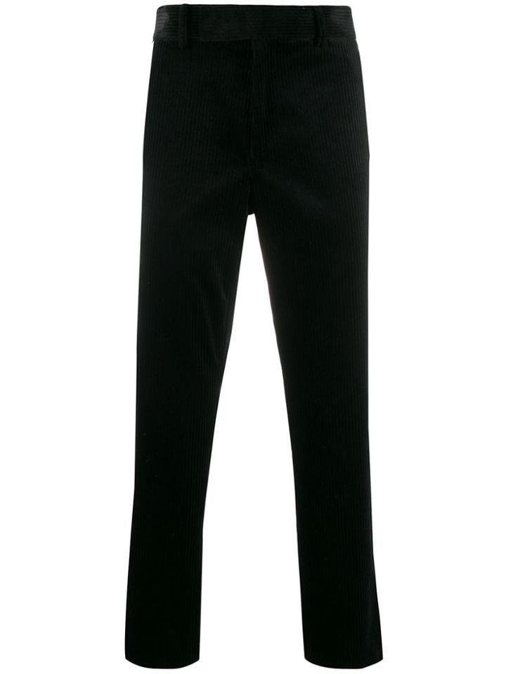 Haider Ackermann Check Detail Cropped Trousers - Black