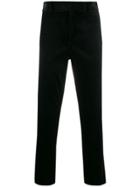 Haider Ackermann Check Detail Cropped Trousers - Black