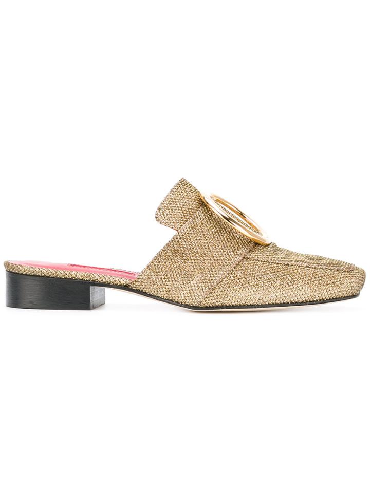 Dorateymur Buckled Mules - Metallic
