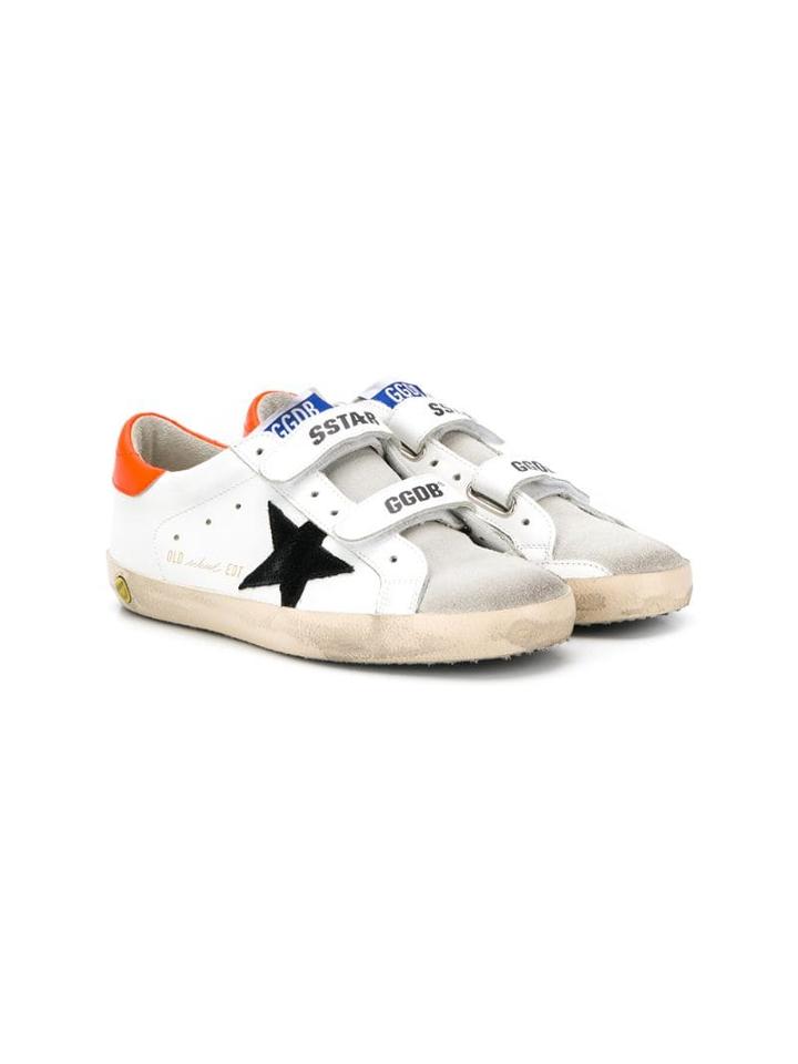 Golden Goose Kids Teen Old School Superstar Sneakers - White