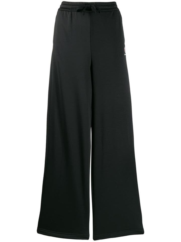 Reebok Wide Leg Track Pants - Black