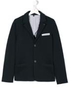 Armani Junior - Two Button Blazer - Kids - Cotton/polyamide/polyester/spandex/elastane - 14 Yrs, Blue