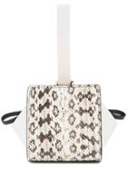 Vionnet Python-effect Mini Bag - White
