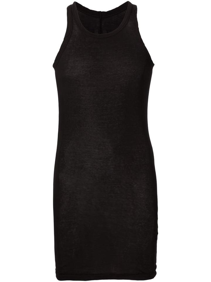 Rick Owens Drkshdw Fitted Tank Top, Women's, Size: Xs, Black, Cotton