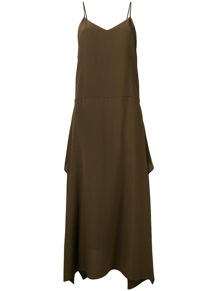 Dusan Square Dress, Women's, Brown, Silk