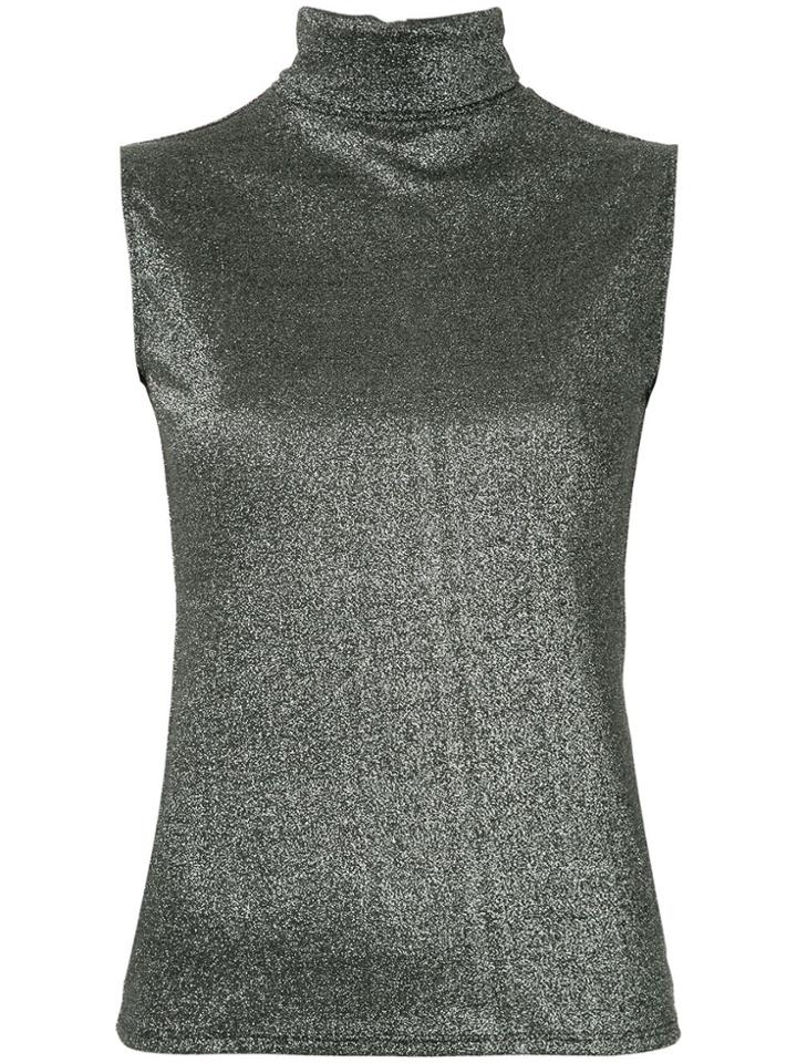 Layeur Roll Neck Top - Metallic