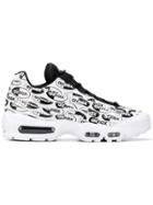 Nike Nike Air Max 95 Premium All Over Logo Trainers - White