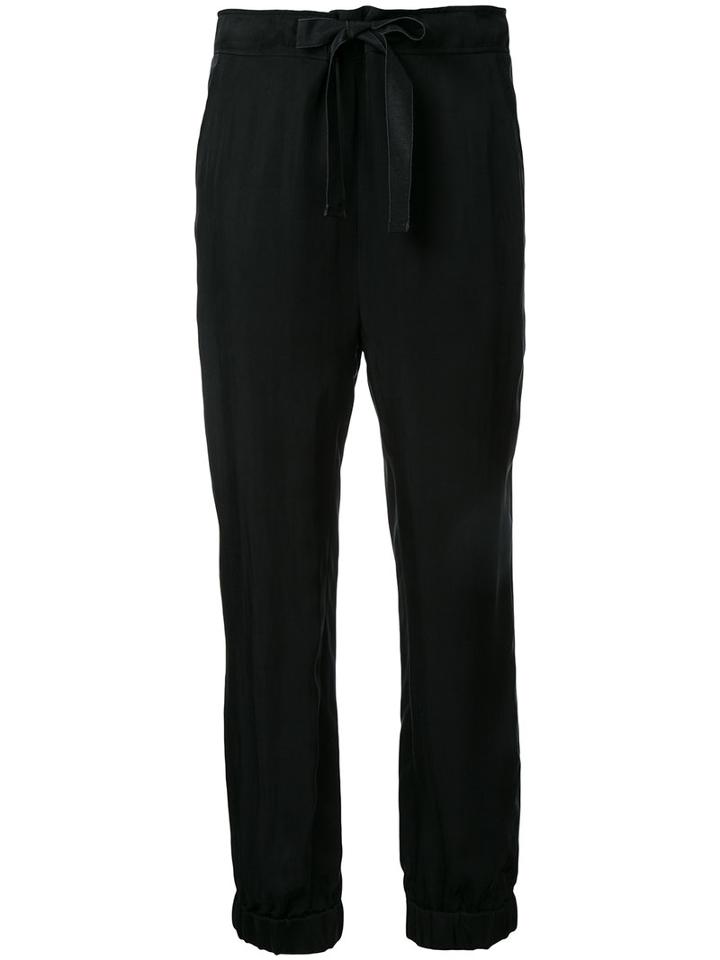 Ann Demeulemeester Belvedere Trousers, Women's, Size: 40, Black, Cupro