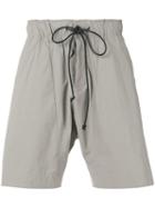Drawstring Bermudas - Men - Cotton/nylon/polyurethane - Iii, Grey, Cotton/nylon/polyurethane, Attachment