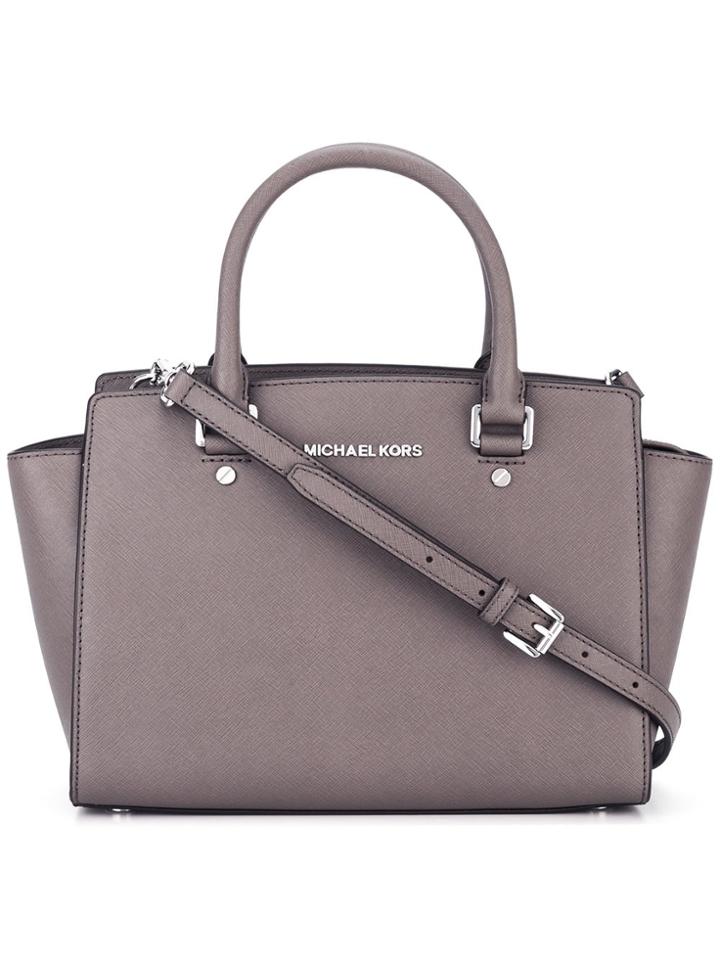 Michael Michael Kors Medium 'selma' Tote - Grey