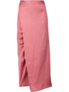 Sies Marjan Asymmetric Skirt, Women's, Size: 4, Pink/purple, Viscose/silk