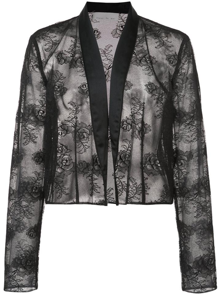 Fleur Du Mal Lace Jacket - Black