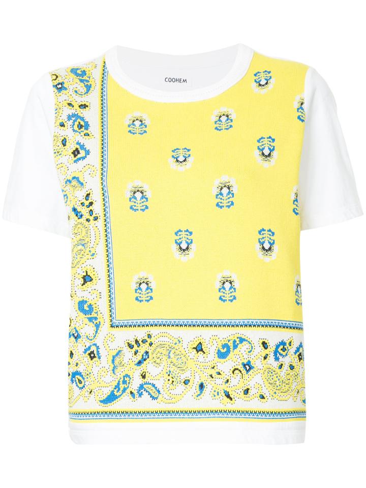 Coohem Provence Print T-shirt - Yellow & Orange