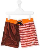 Vingino - Color Block Swim Shorts - Kids - Polyester - 12 Yrs, Yellow/orange