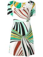 Emilio Pucci Printed Fitted Dress, Women's, Size: 44, Silk/spandex/elastane/viscose