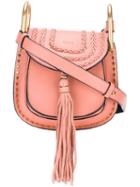 Chloé 'hudson' Shoulder Bag, Women's, Pink/purple, Calf Leather/calf Suede