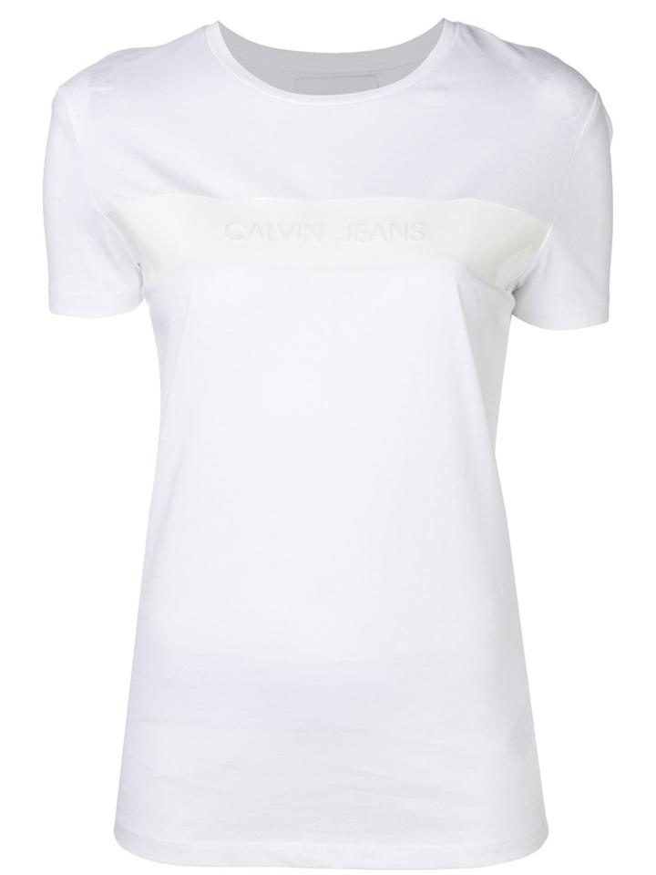 Ck Jeans Logo T-shirt - White