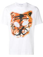 Comme Des Garçons Shirt Tiger Print T-shirt - White