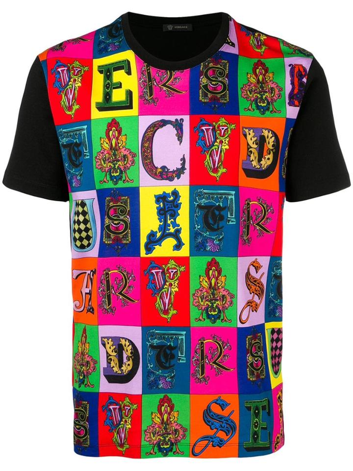 Versace Lettering T-shirt - Black
