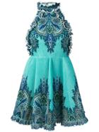 Zimmermann Paisley A-line Dress - Blue