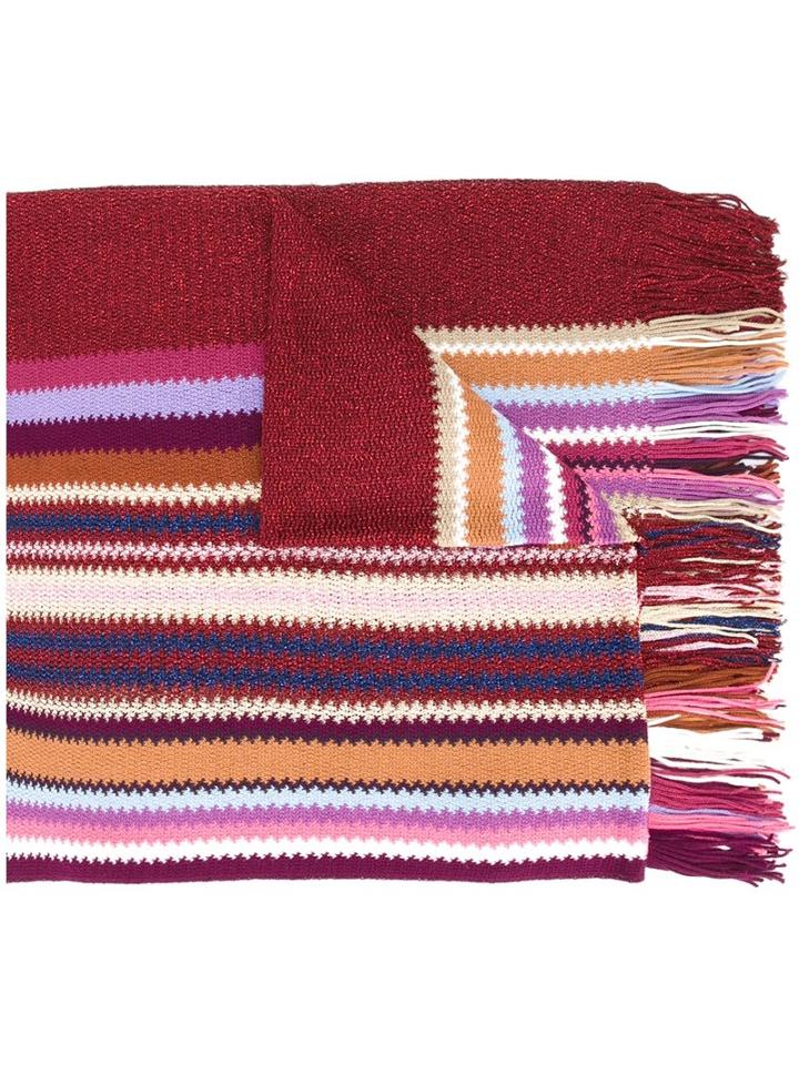 Missoni Striped Knit Scarf, Women's, Acrylic/polyamide/polyester/wool