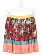 Dsquared2 Kids Pleated Skirt With Print - Multicolour