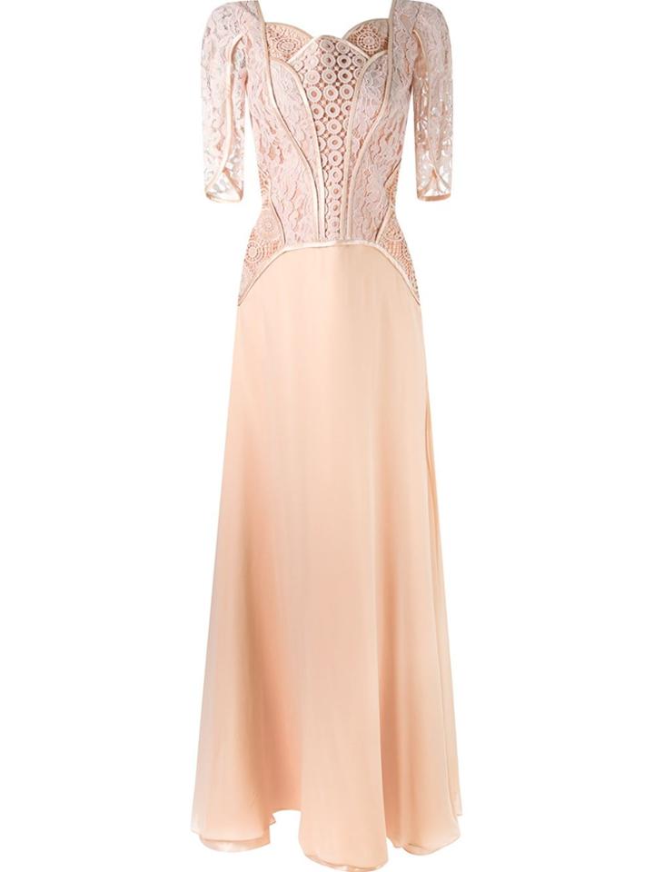 Martha Medeiros Lace Top Gown - Pink & Purple