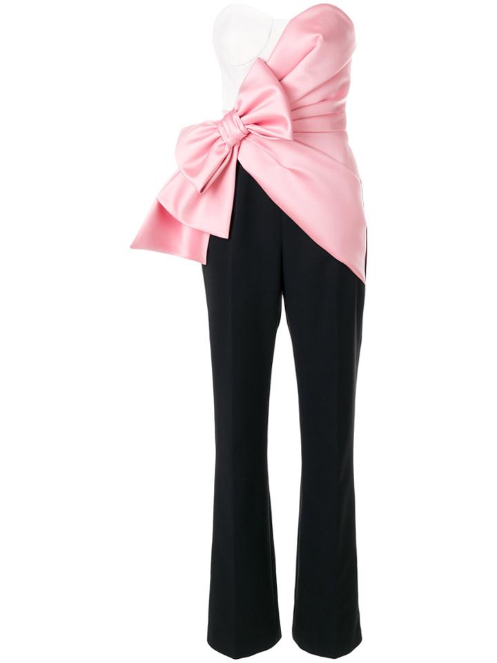 Viktor & Rolf Soir Bonbon Bow Pantsuit - Black