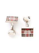 Etro Tartan Cufflinks - Metallic