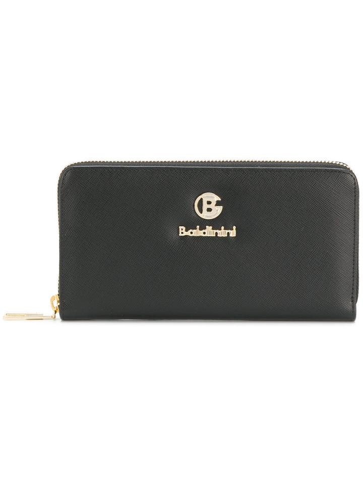 Baldinini Logo Zip-around Wallet - Black