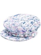 Eugenia Kim Multicoloured Tweed Hat - Blue