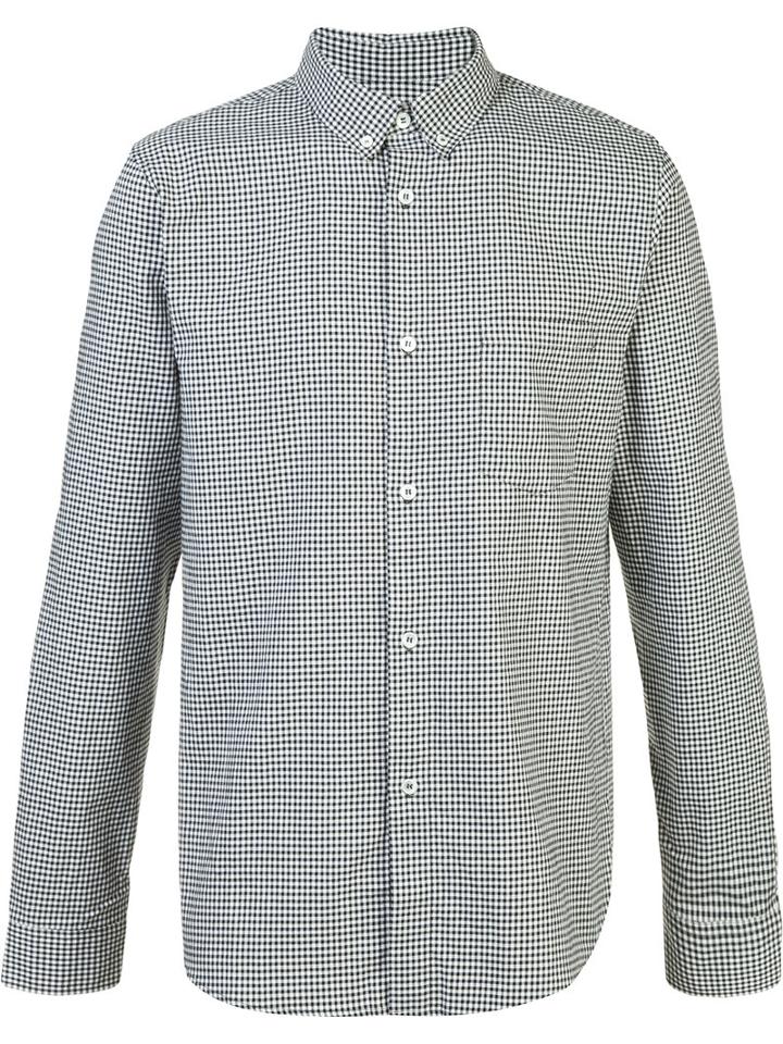 A.p.c. Checked Shirt, Men's, Size: Xl, Black, Cotton