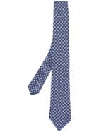 Borrelli Geometric Patterned Tie - Blue