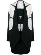Suzusan Cashmere Two-tone Cardigan - Black