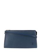 Louis Vuitton Pre-owned Textured Logo Hand Bag - Blue