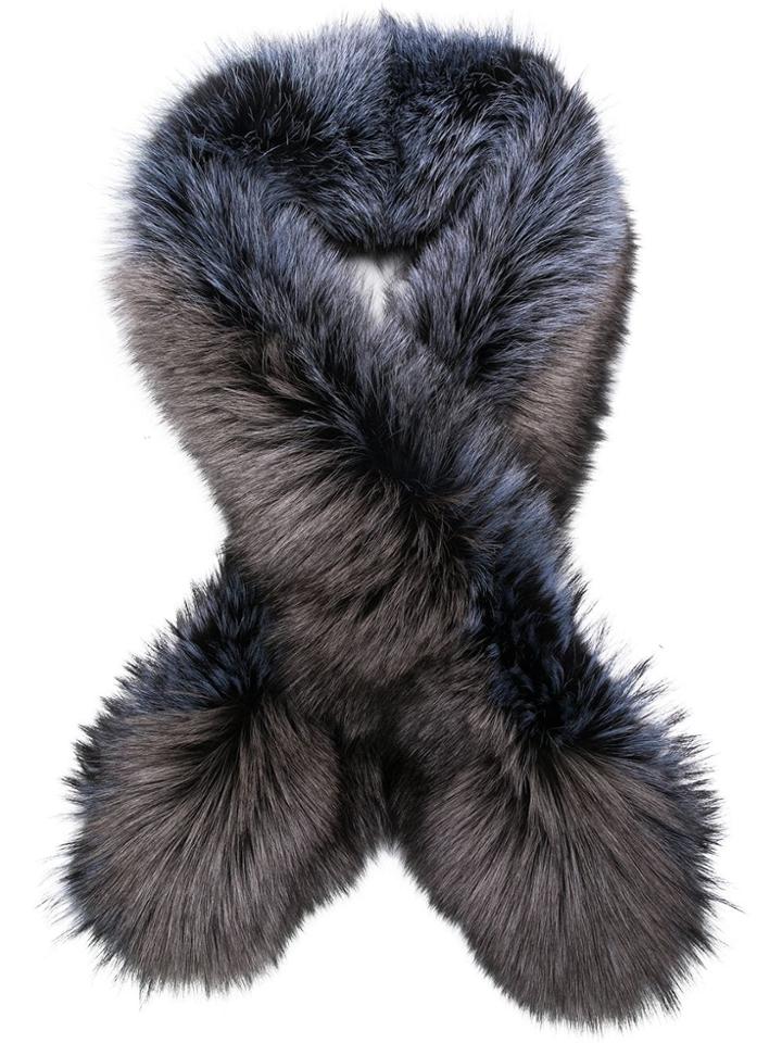 Cara Mila Duchess Fur Scarf - Blue