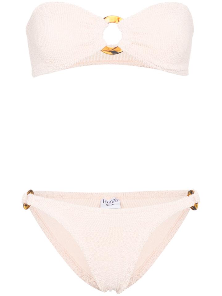 Hunza G Gloria Seersucker Bikini - Nude & Neutrals