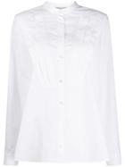 Stella Mccartney Tuck-detail Long-sleeve Shirt - White