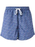 Etro Paisley Print Swim Shorts, Men's, Size: Xxl, Blue, Nylon