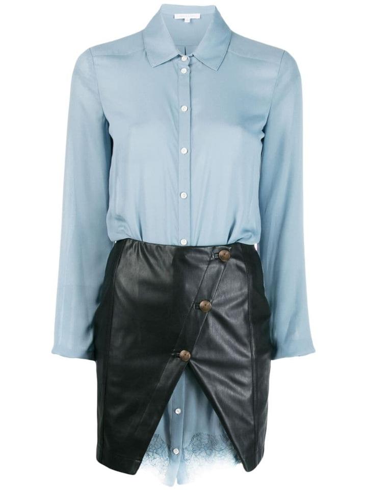 Patrizia Pepe Short Layered-effect Dress - Blue