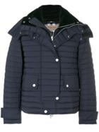 Burberry Convertible Padded Down Jacket - Blue