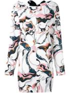 Marni Marble Print Dress, Women's, Size: 36, Pink/purple, Cotton
