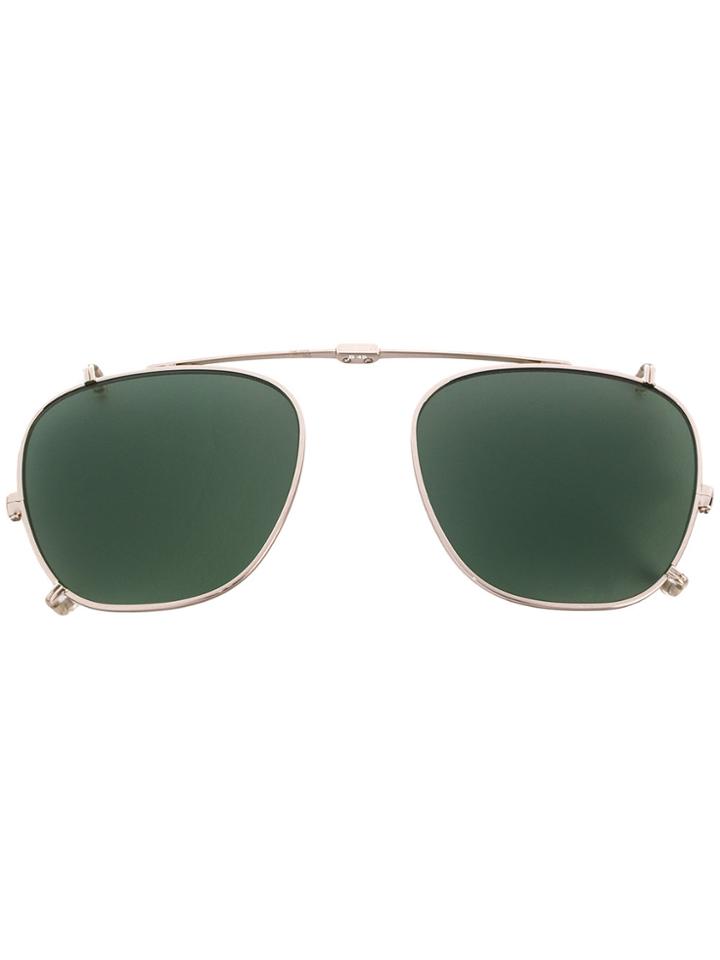 Garrett Leight Brooks Clip Sunglasses - Grey