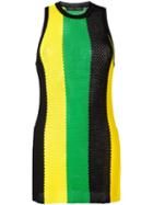 Proenza Schouler Striped Mesh Tank Top, Women's, Size: Small, Yellow, Viscose/polyester/nylon/spandex/elastane