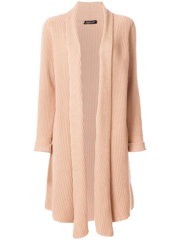 Twin-set Oversized Cardigan - Pink & Purple