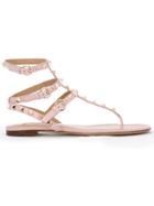 Valentino 'rockstud' Sandals - Pink & Purple