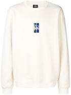 Stussy Embroidered Logo Sweatshirt - Neutrals