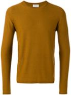 Lemaire Ribbed Trim Sweatshirt, Men's, Size: Large, Brown, Cotton/cashmere